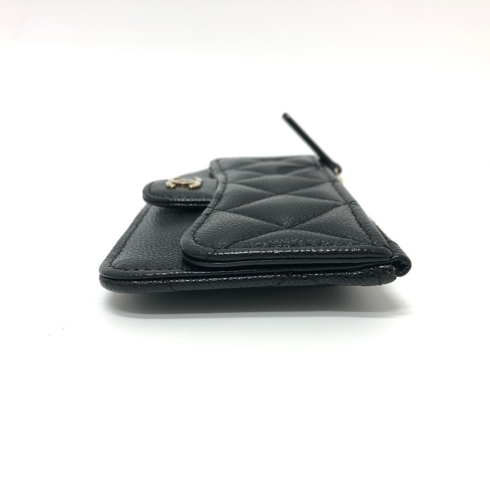 CHANEL Black Caviar Leather Logo Wallet - Picture 3 of 15